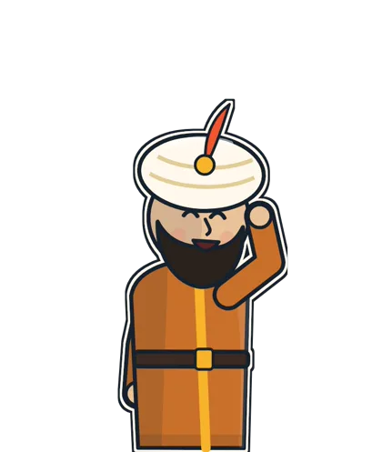 Cartoon Babur