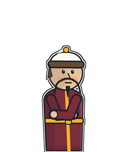 Cartoon Genghis Khan